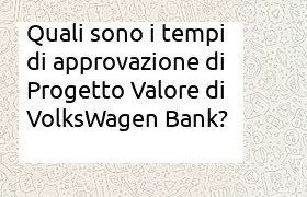tempi approvazione progetto valore volkswagen