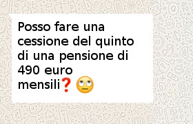 cessione quinto importo minimo pensione