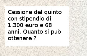 cessione quinto stipendio 1300 euro