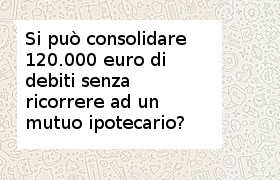 mutuo integrativo per consolidamento debiti