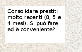 consolidare tre prestiti