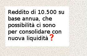 prestito con reddito annuo 10.500 euro