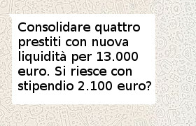 consolidare quattro prestiti