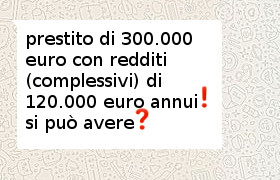 prestito 300 mila euro quali garanzie?
