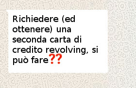 seconda carta revolving