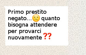 prestito rifiutato quanto attendere