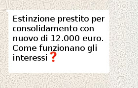 consolidamento più prestito 12.000 euro