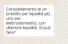 consolidamento di due prestiti