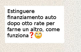 estinguere finanziamento auto per farne un altro