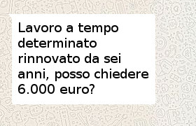 prestito contratto a tempo determinato rinnovato sei volte