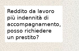 indennità accompagnamento prestito