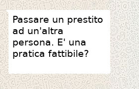 trasferire prestito da un debitore ad un altro