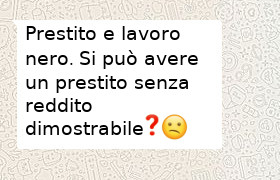 prestito lavoro nero