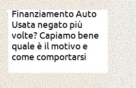 neoassunto per finanziamento auto