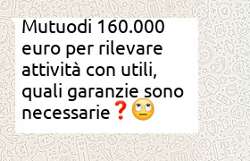finanziamento rilevare attività avviata