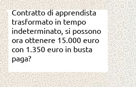 da apprendistato a tempo indeterminato