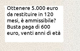 cessione del quinto di 5000 euro