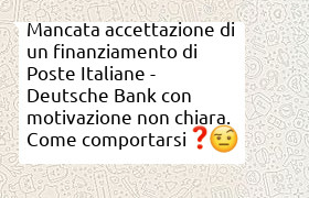 Mancato rinnovo prestito banco posta