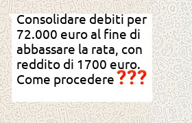 consolidare 72000 euro mutuo liquidit�