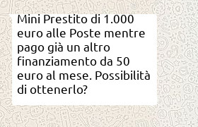 miniprestito di 1000 euro con altro con rata da 50 euro