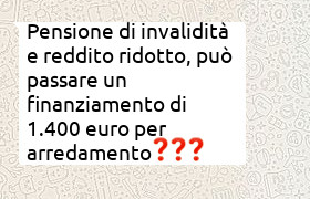 finanziamento arredamento di 1400 euro