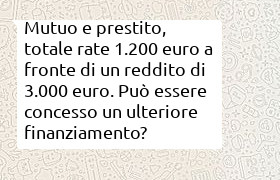 ulteriore prestito dopo mutuo e altro prestito