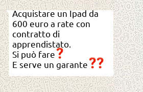 acquisto IPad con finanziamento o pagamento dilazionato