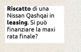 Riscatto leasing nissa qashqai
