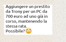 prestito pc 700 euro da trony