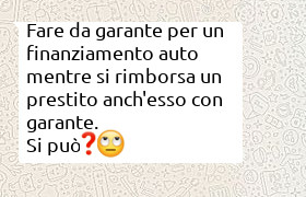 garante con prestito in corso anche lui con garante