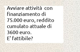 prestito di 75000 euro per avvio attività di macelleria/gastronomia