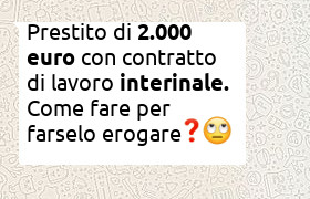 prestito 2000 euro per interinale