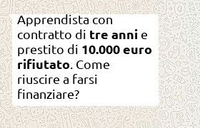 prestito 10000 euro rifiutato ad apprendista con stipendio di 1300 euro