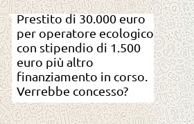 prestito 30000 euro con stipendio 1500 euro e altro prestito