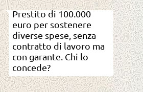 prestito 100000 euro per acquisto immobile, auto e spese mediche