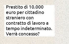 prestito auto di 10000 euro per cittadino albanese