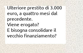 consolidamento o nuovo prestito di 3000 euro ulteriore ai 5000 precedenti
