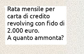 carta di credito a rate (revolving) con<a target=