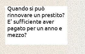 rinnovare prestito con rata di 314 euro dopo un anno e mezzo